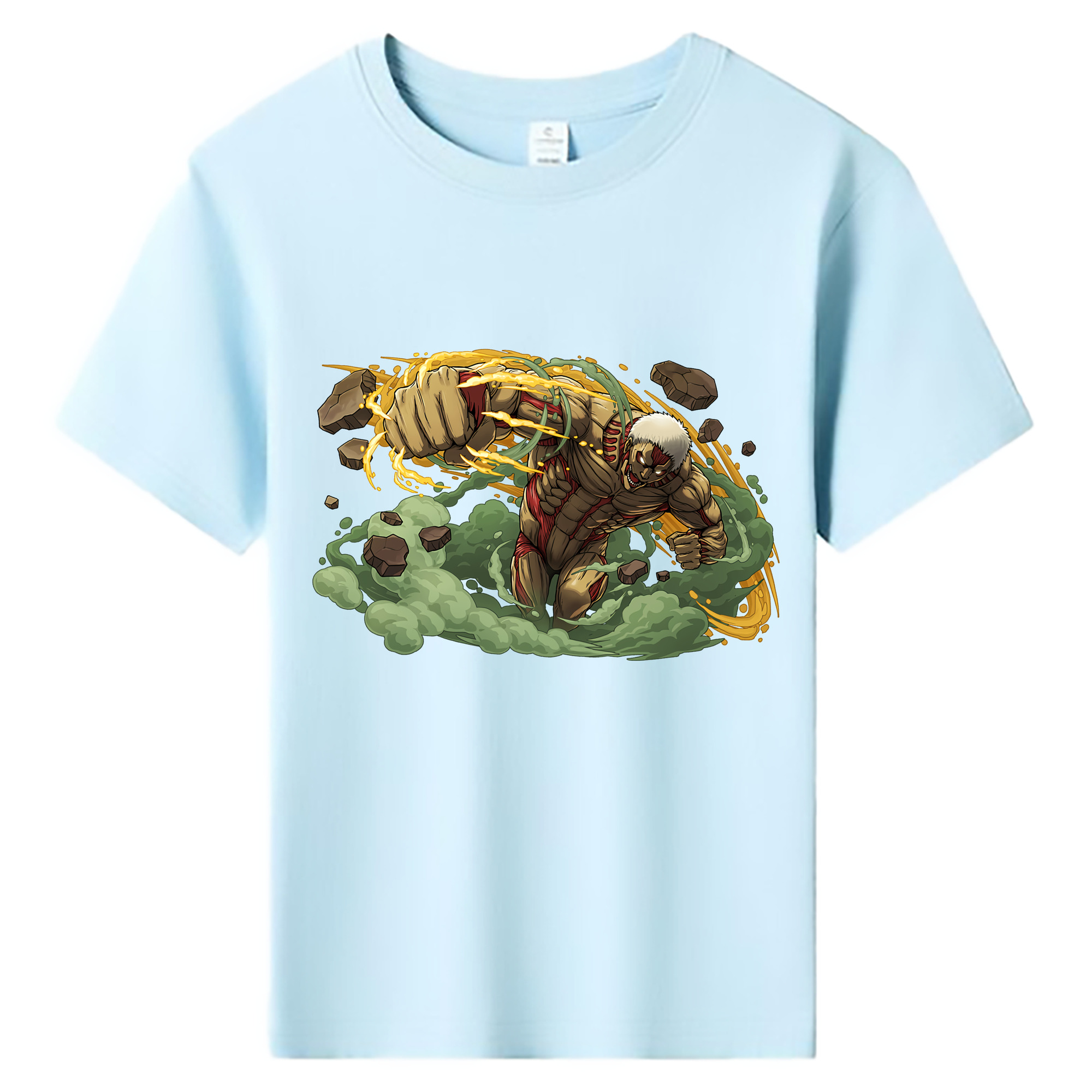 （画像用） 進撃の巨人 Attack on Titan 綿100％キッズTシャツ（フロントプリント）